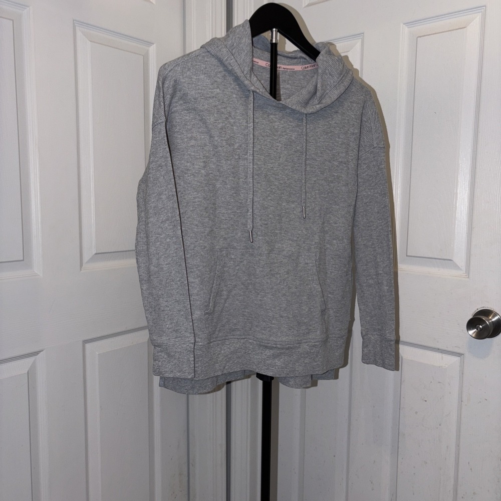 Calvin Klein Performance Hoodie‎ Small Waffle Weave Effortless Layer Relaxed